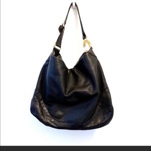 Black leather Gucci bag